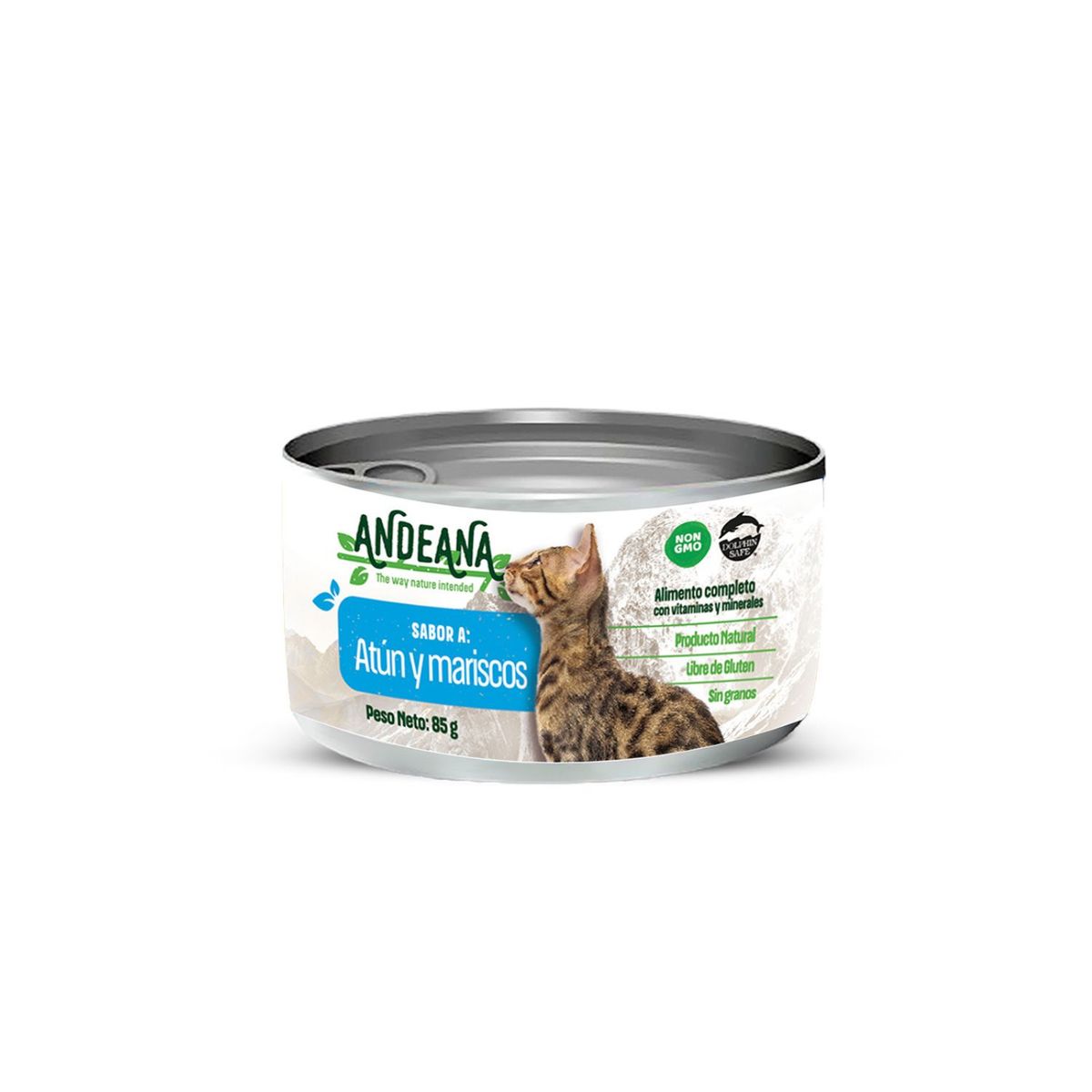 ANDEANA - Alimento Gato Andeanda Sabor Atún y Mariscos Lata 85 g
