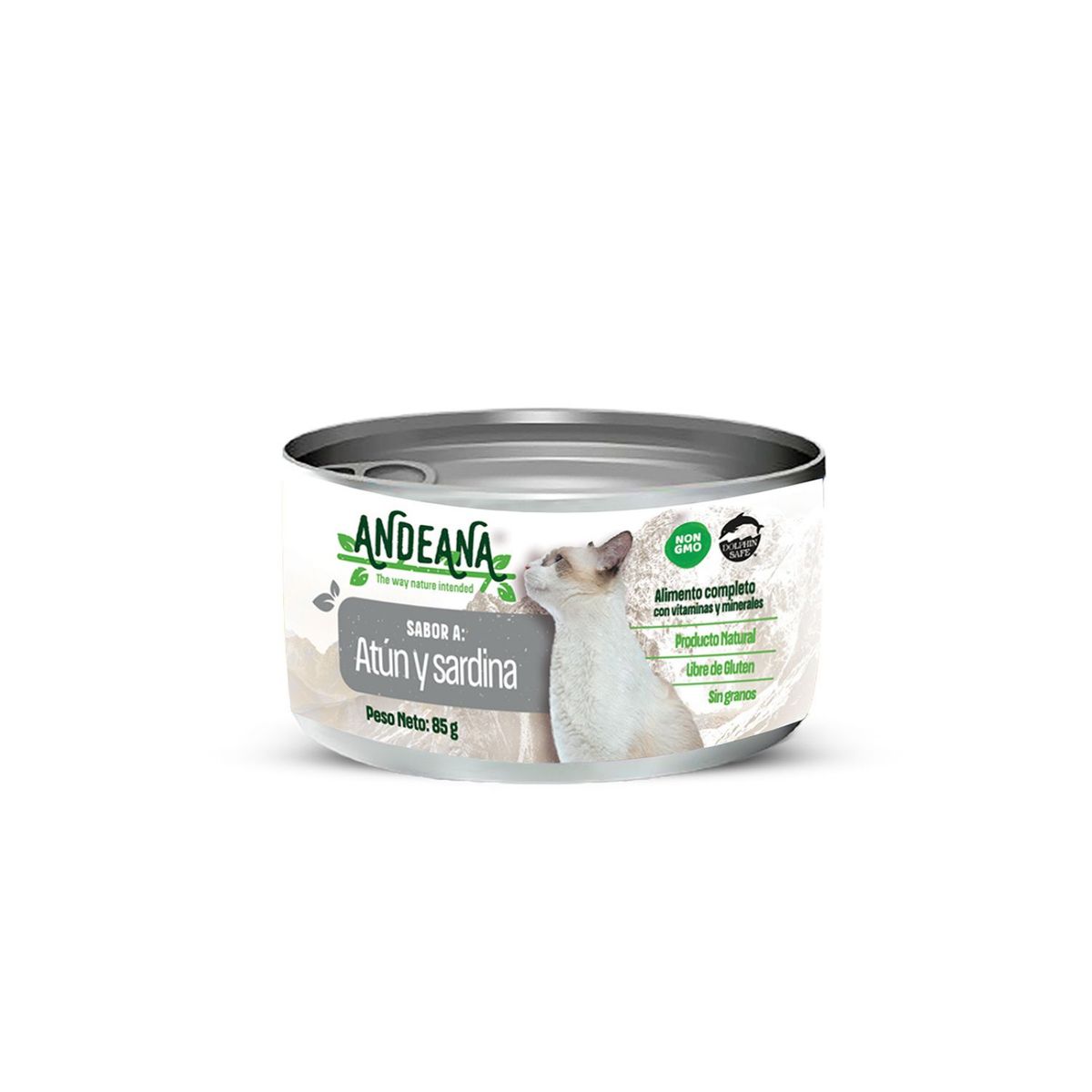ANDEANA - Alimento Gato Andeanda Sabor Atún y Sardina Lata 85 g
