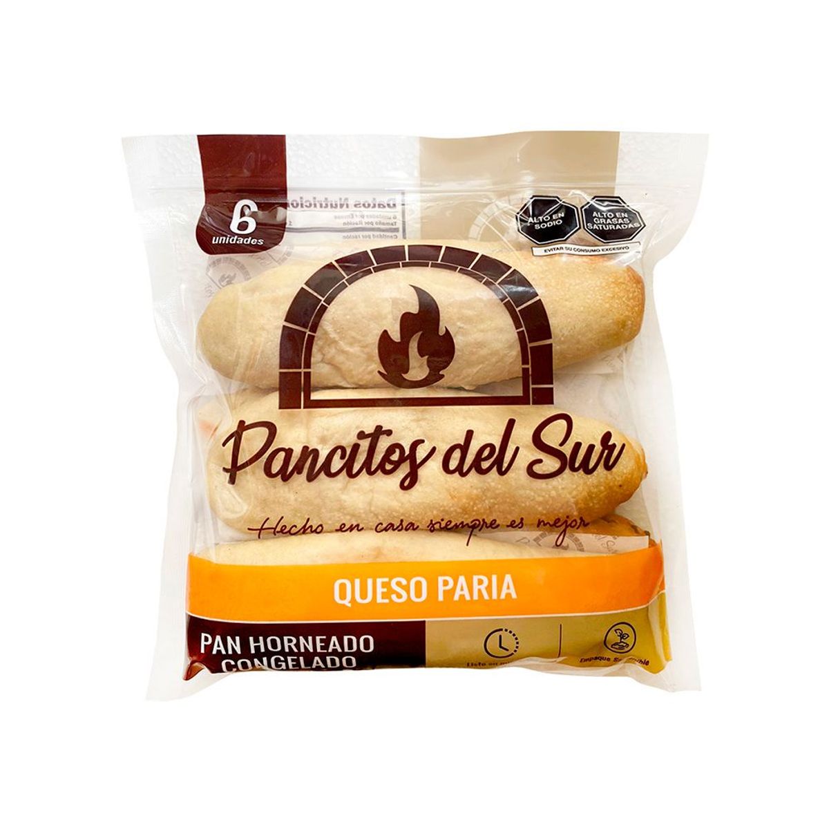 PANCITOS DEL SUR - Pancitos Del Sur De Queso Paria x 6 Unid