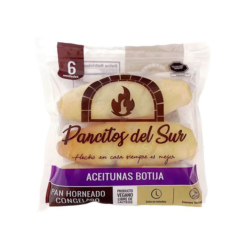 PANCITOS DEL SUR - Pancitos Del Sur De Aceitunas Botija x 6 Unid