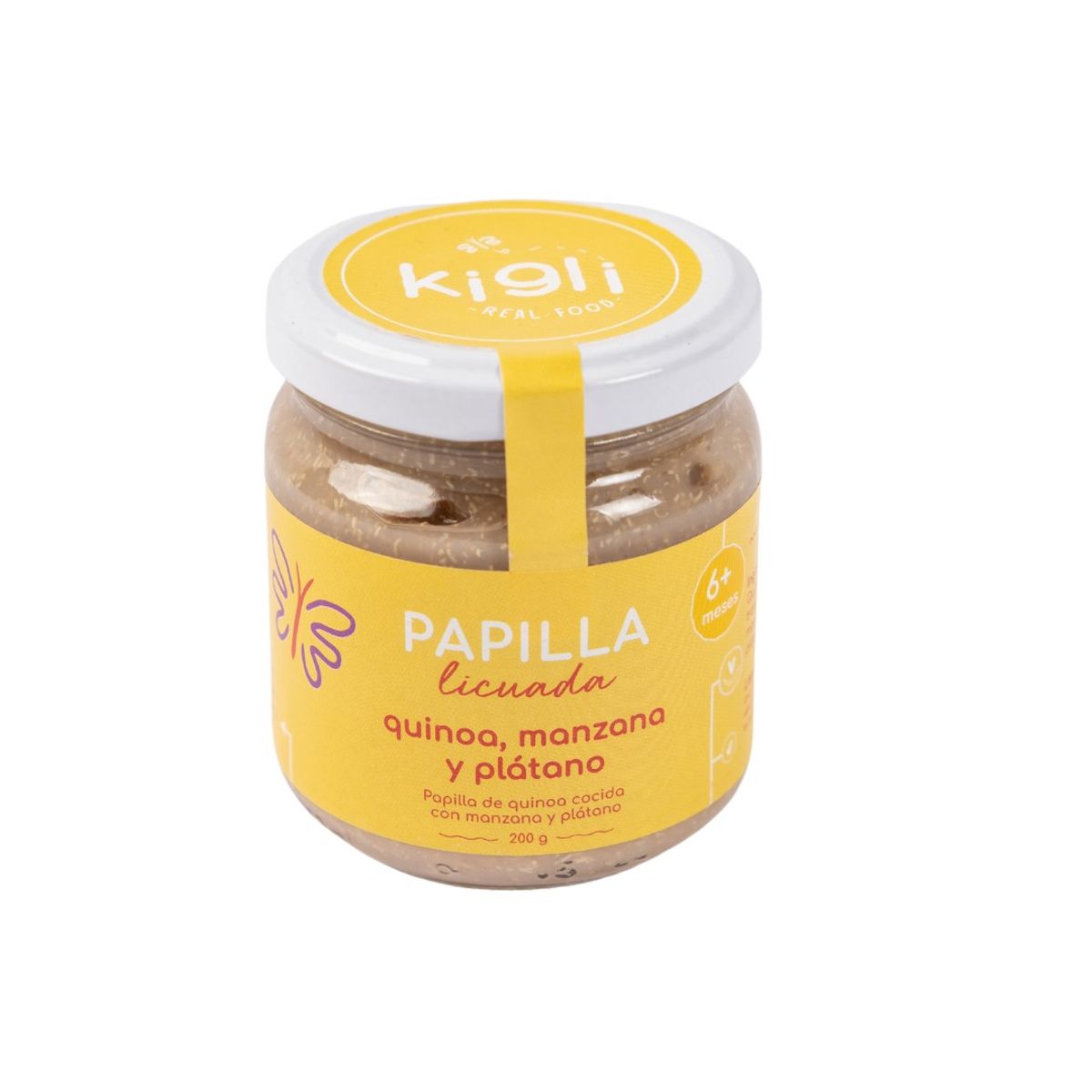 KIGLI - Papilla Kigli Licuada Quinua Platano Manzana Envase 200 g