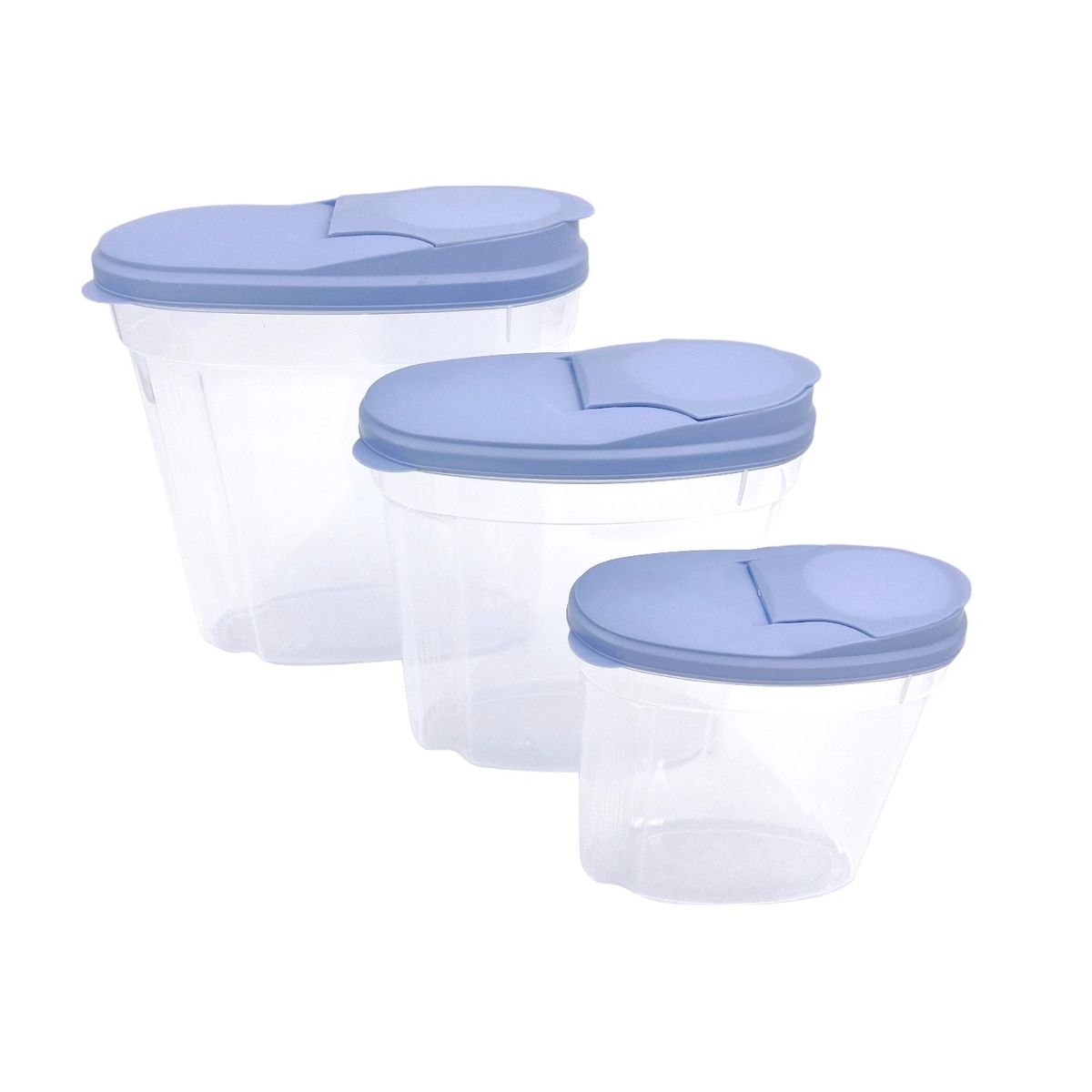 Precio Uno - Set Canister Plástico para Cereal 3 Piezas