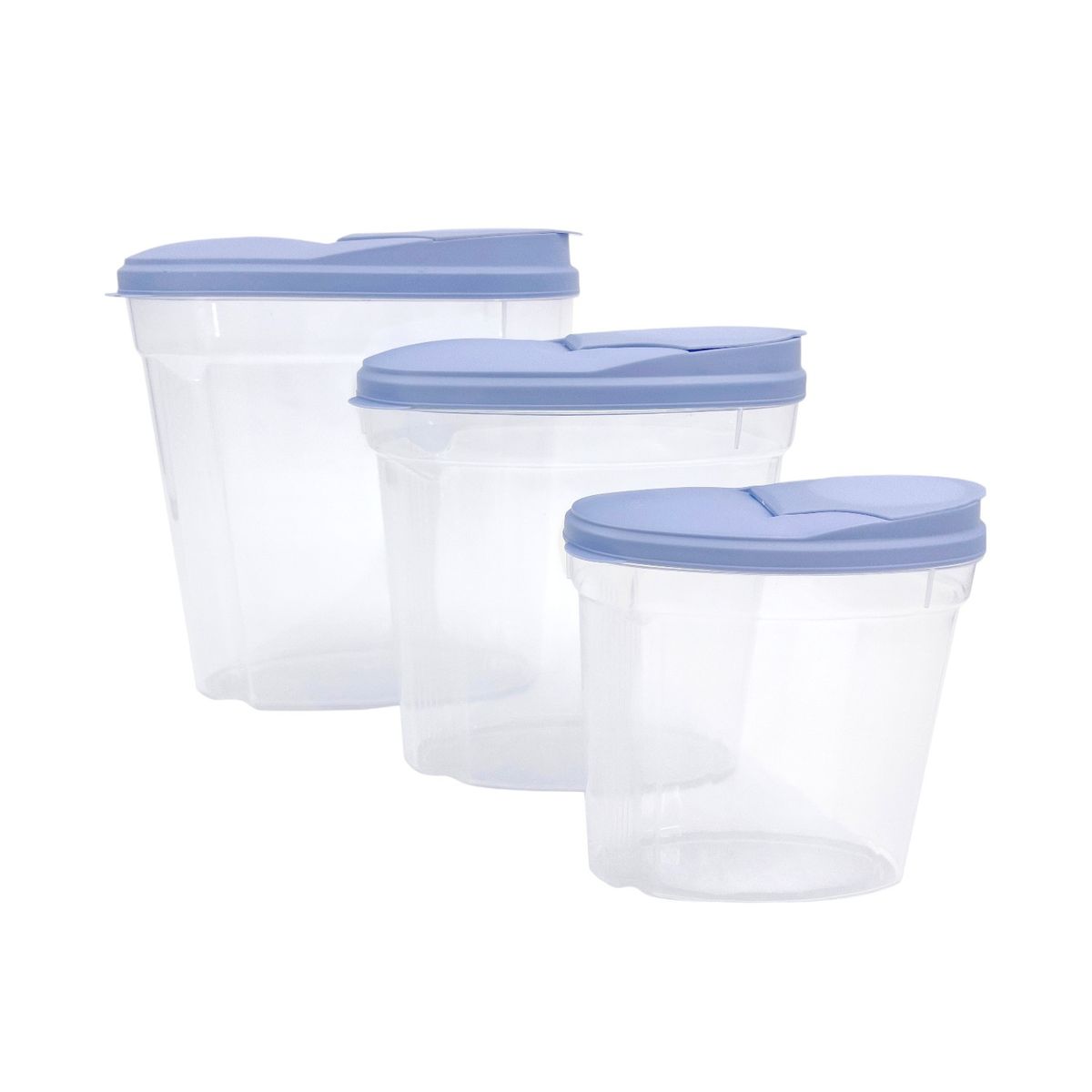 Precio Uno - Set Canister Plástico para Cereal 3 Piezas