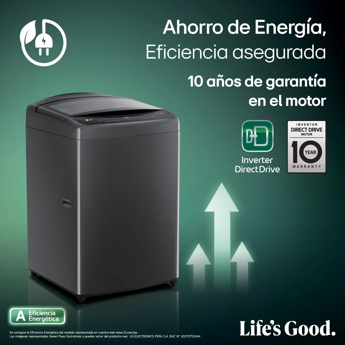 LG - Lavadora Wt19Bv6T 19 Kg Ai Dd Lg