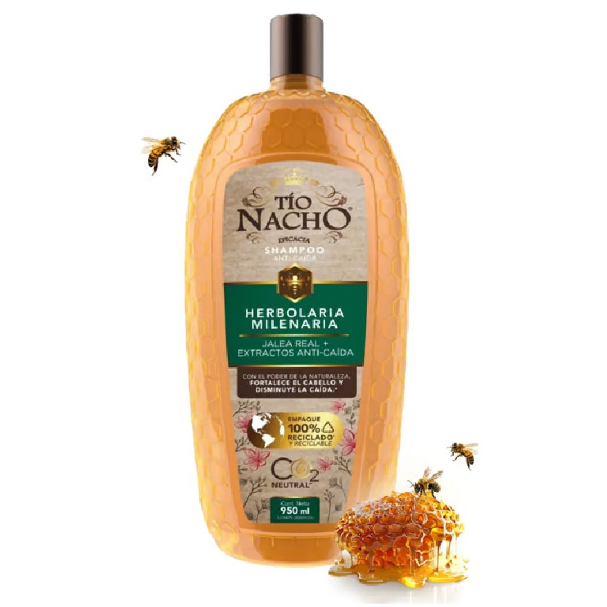 TIO NACHO - Shampoo Tio Nacho Herbolaria Botella 950 mL