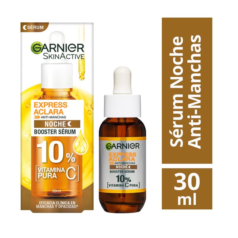GARNIER - Sérum Facial Garnier Anti Manchas Noche Vitaminca C Envase 30 mL