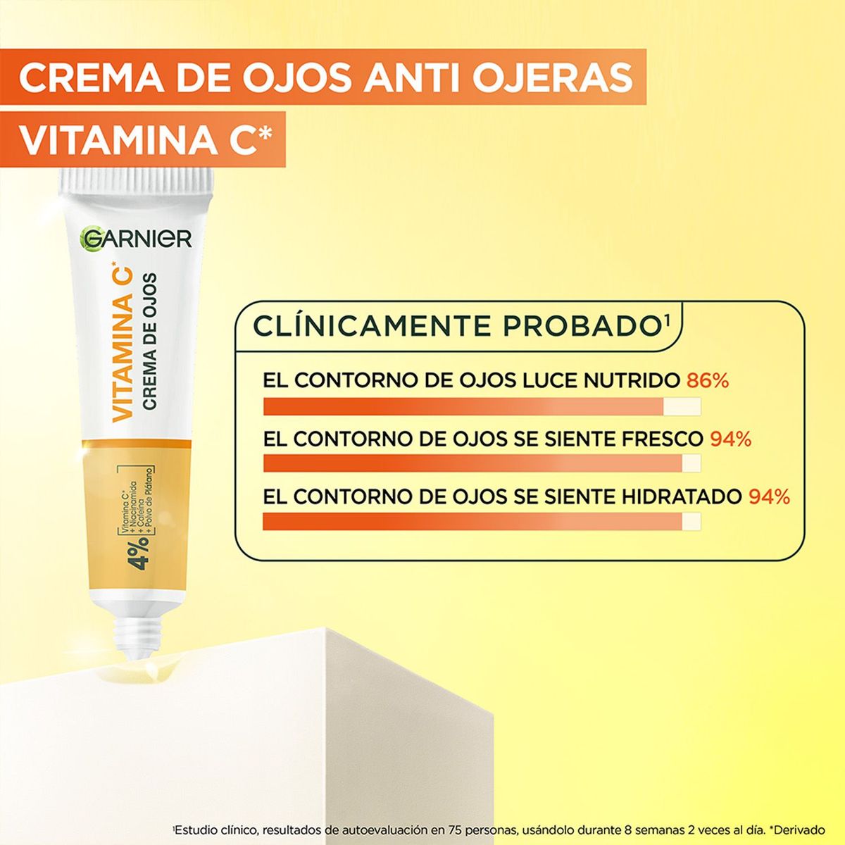 GARNIER - Crema de Ojos Garnier Vitamina C Envase 15 mL