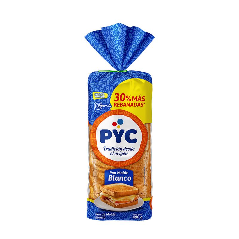 PYC - Pan de Molde PYC Blanco Bolsa 480 g