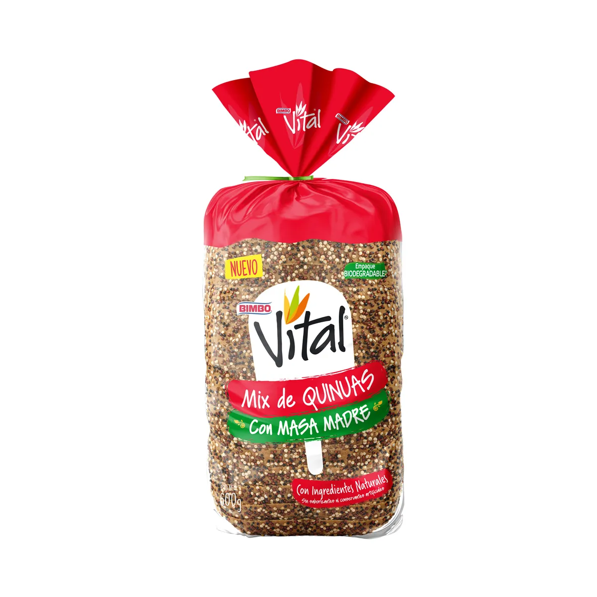 BIMBO - Pan de Molde Bimbo Vital Quinua Bolsa 600 g
