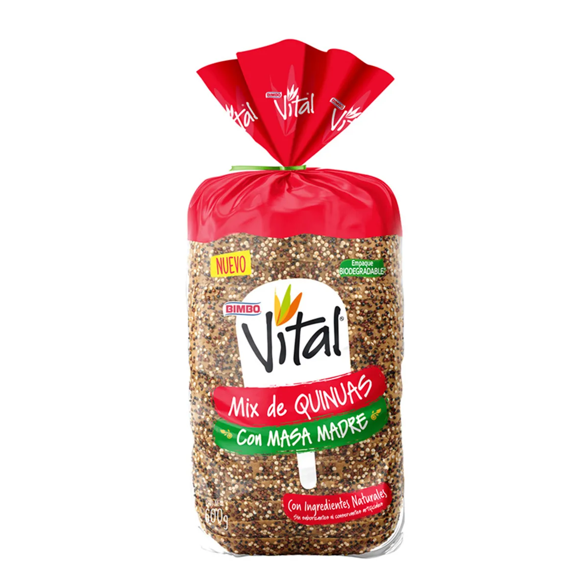 BIMBO - Pan de Molde Bimbo Vital Quinua Bolsa 600 g