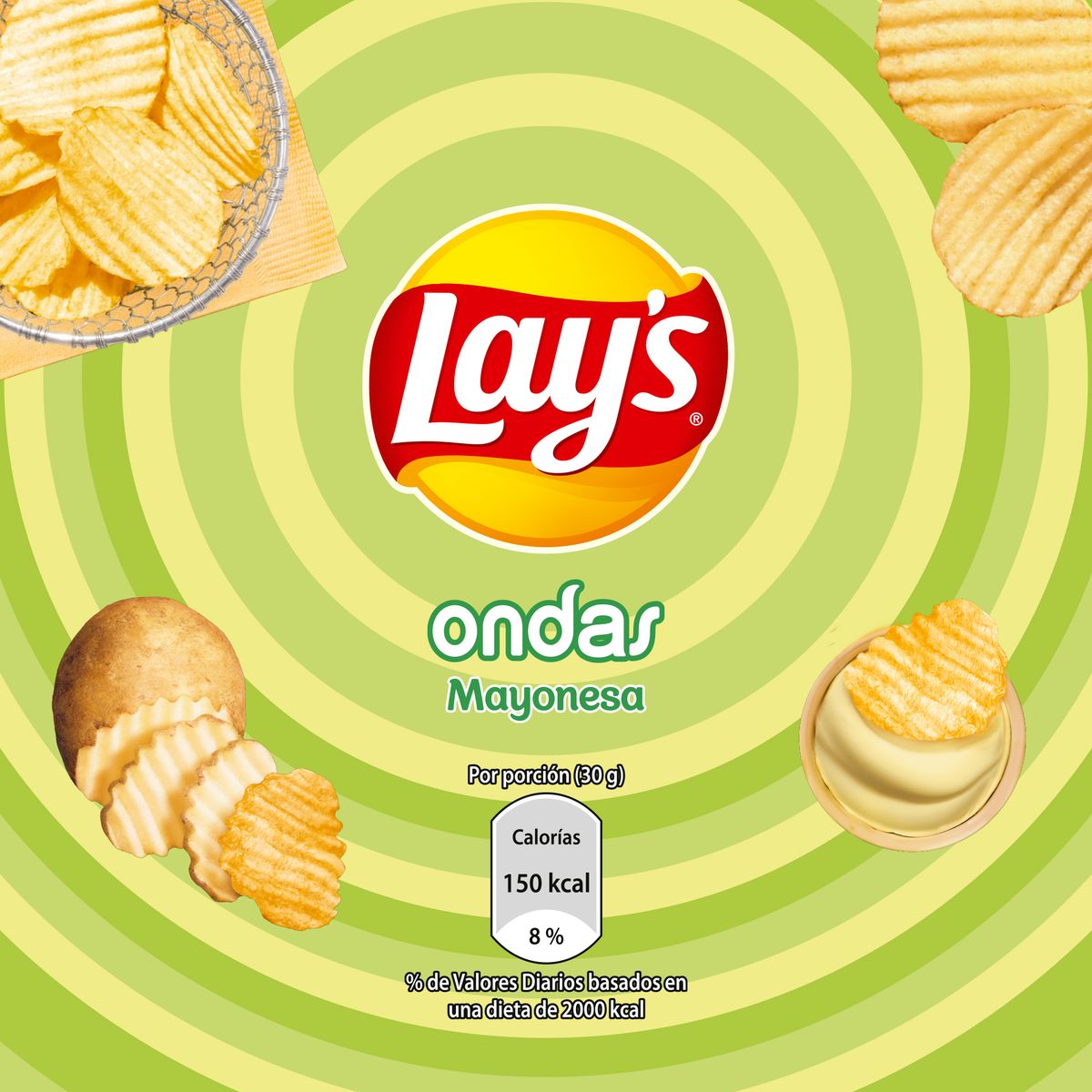 LAYS - Lay's Ondas Mayonesa 105 g
