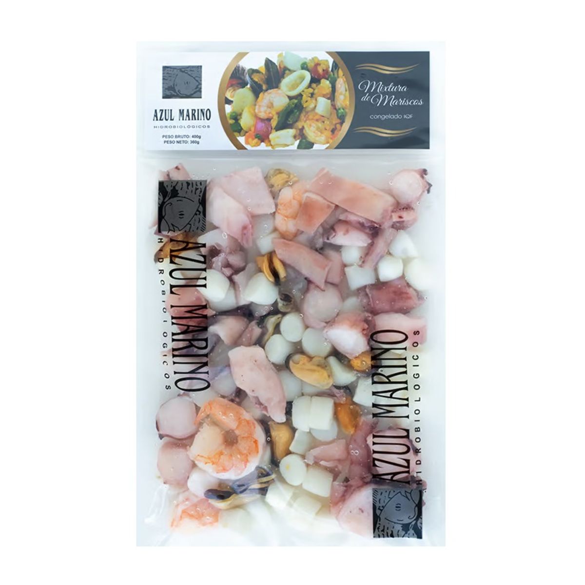AZUL MARINO - Mixtura De Mariscos Congelado x 400 g