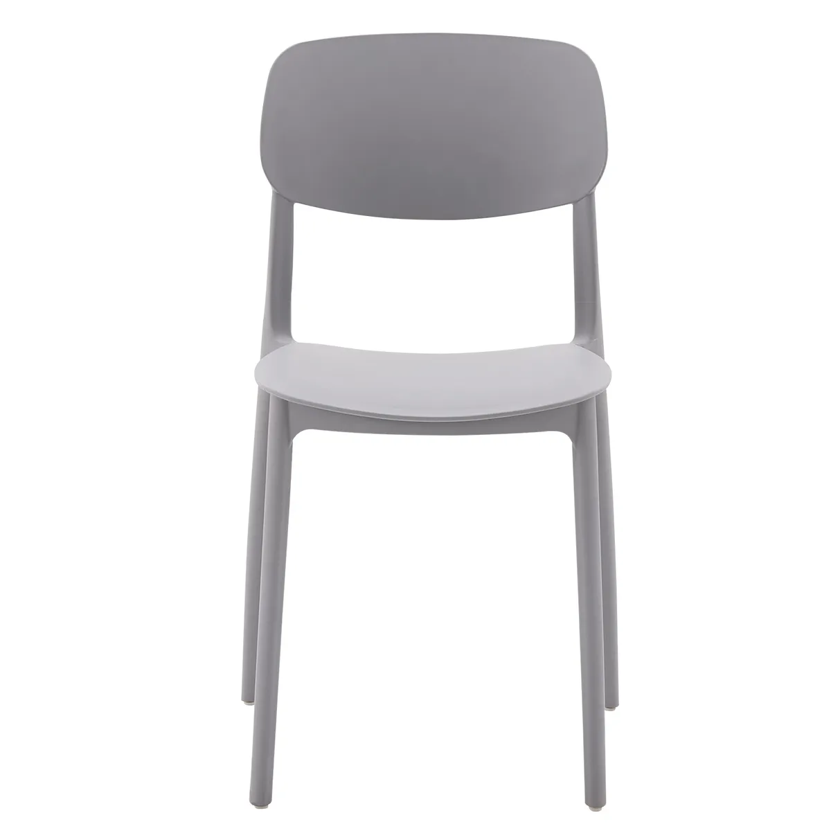 CASA JOVEN - Silla de Plástico Gris 50X39X79Cm