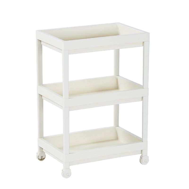  - Carrito Organizador Con Ruedas Blanco 40 x 27 x 59 Cm
