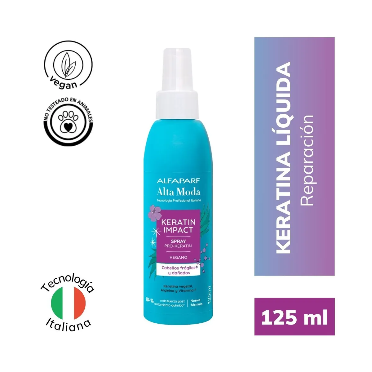 ALTA MODA - Keratina Líquida Alta Moda Envase 125 mL