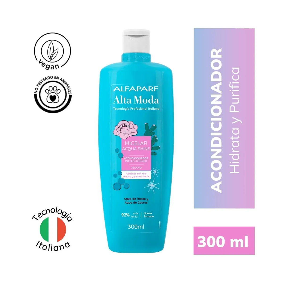 ALTA MODA - Acondicionador Alta Moda Micelar Acqua Botella 300 mL