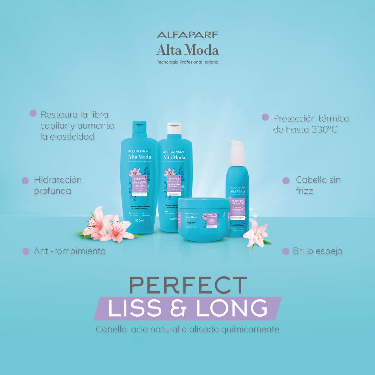 ALTA MODA - Acondicionador Alta Moda Perfect Liss Botella 300 mL
