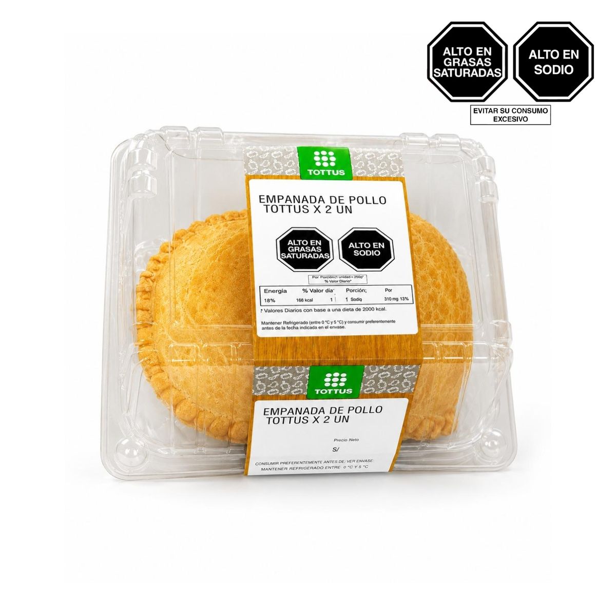 TOTTUS - Empanada de Pollo Tottus Empaque 2 Und