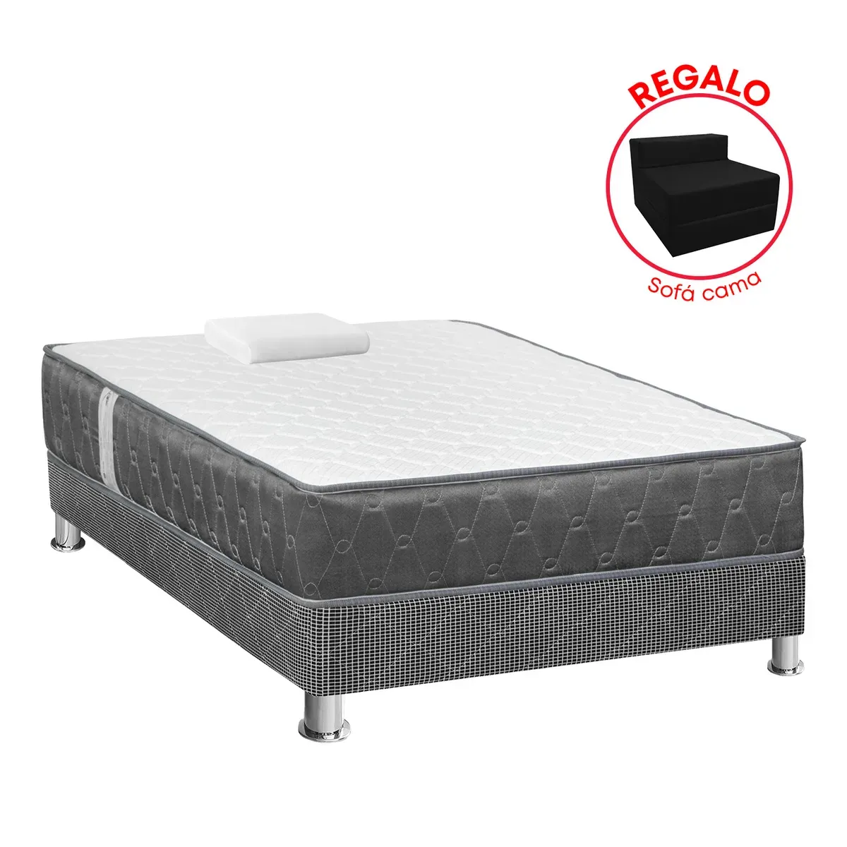 FORLI - Cama Americana Jallpa 1Plz+Sofa Cama
