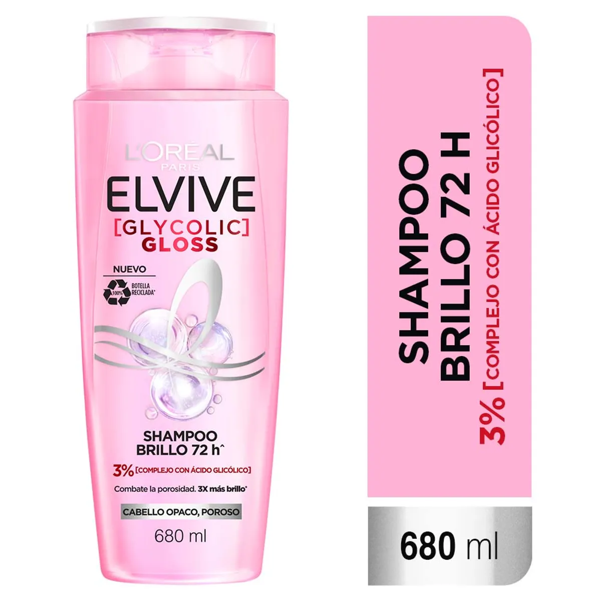 ELVIVE - Shampoo Elvive Glycolic Gloss Botella 680 mL