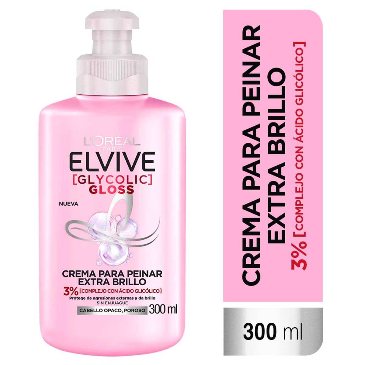 ELVIVE - Crema para Peinar Elvive Glycolic Gloss Botella 300 mL