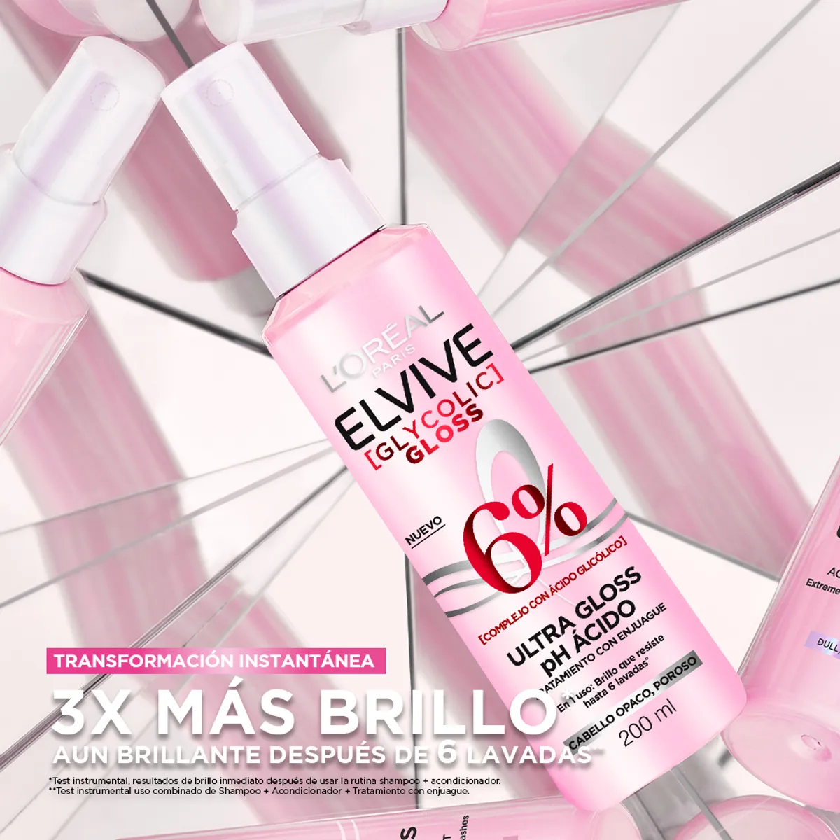 ELVIVE - Acidifier Elvive Glycolic Gloss Envase 200 mL