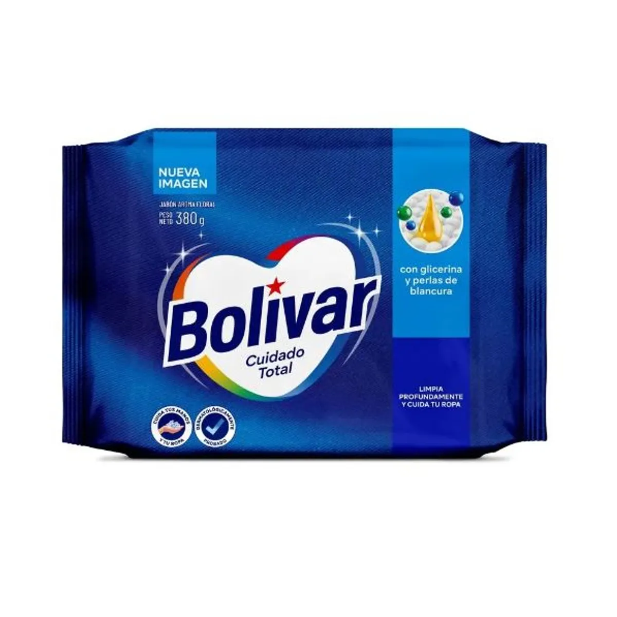 BOLIVAR - Jabón de Lavar Bolívar Cuidado Total Empaque 380 g