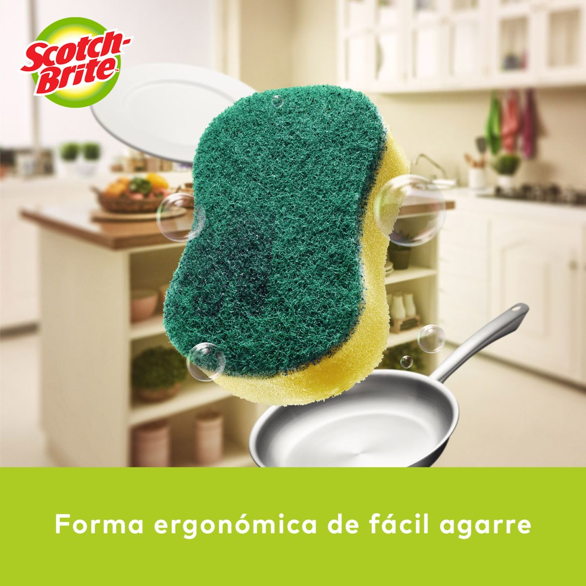 SCOTCH BRITE - Pack Scotch Brite Secatodo 4 Und + Esponja 2en1 2 Und + Cero Rayas 2 Und