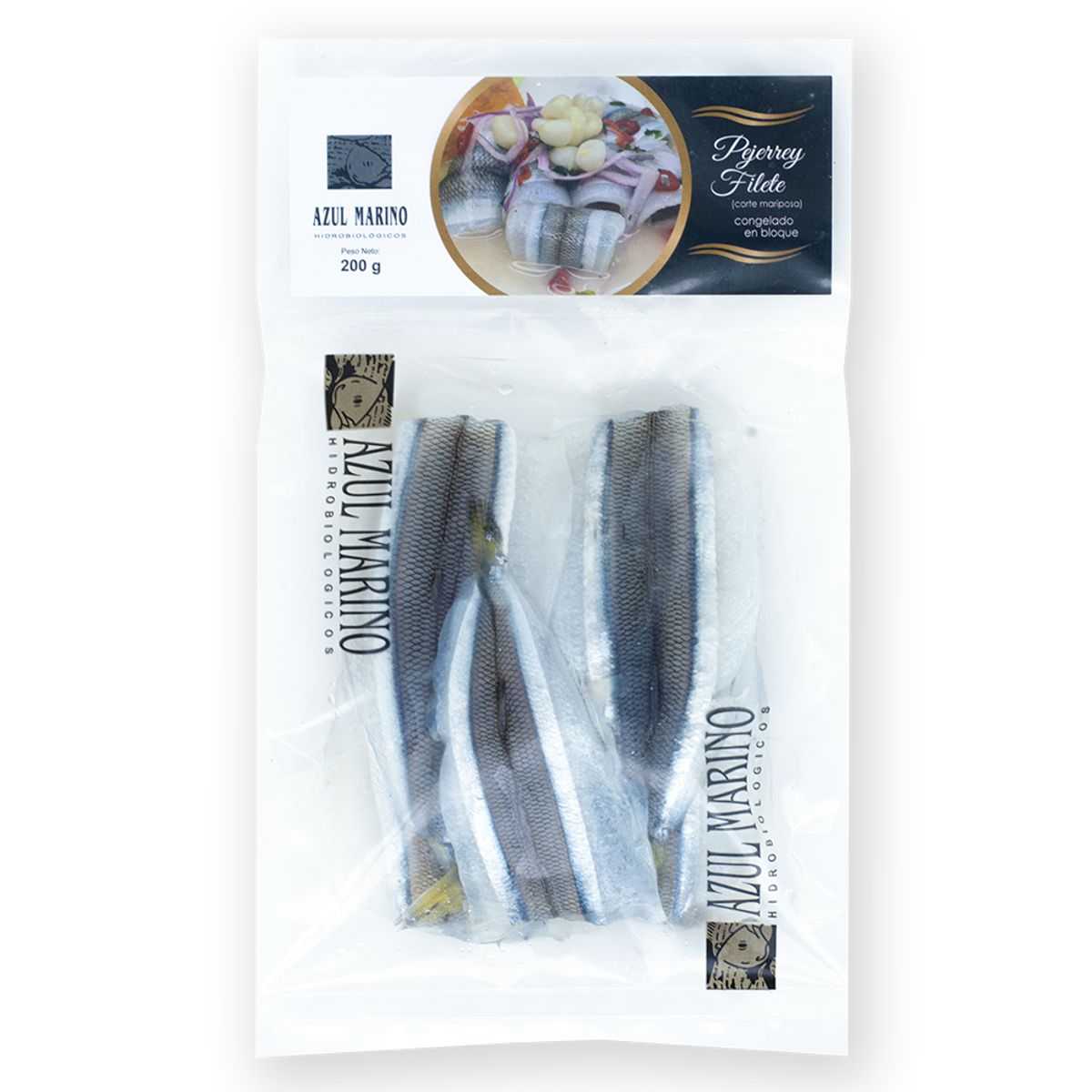 AZUL MARINO - Pejerrey Corte Mariposa Congelada x 200 g