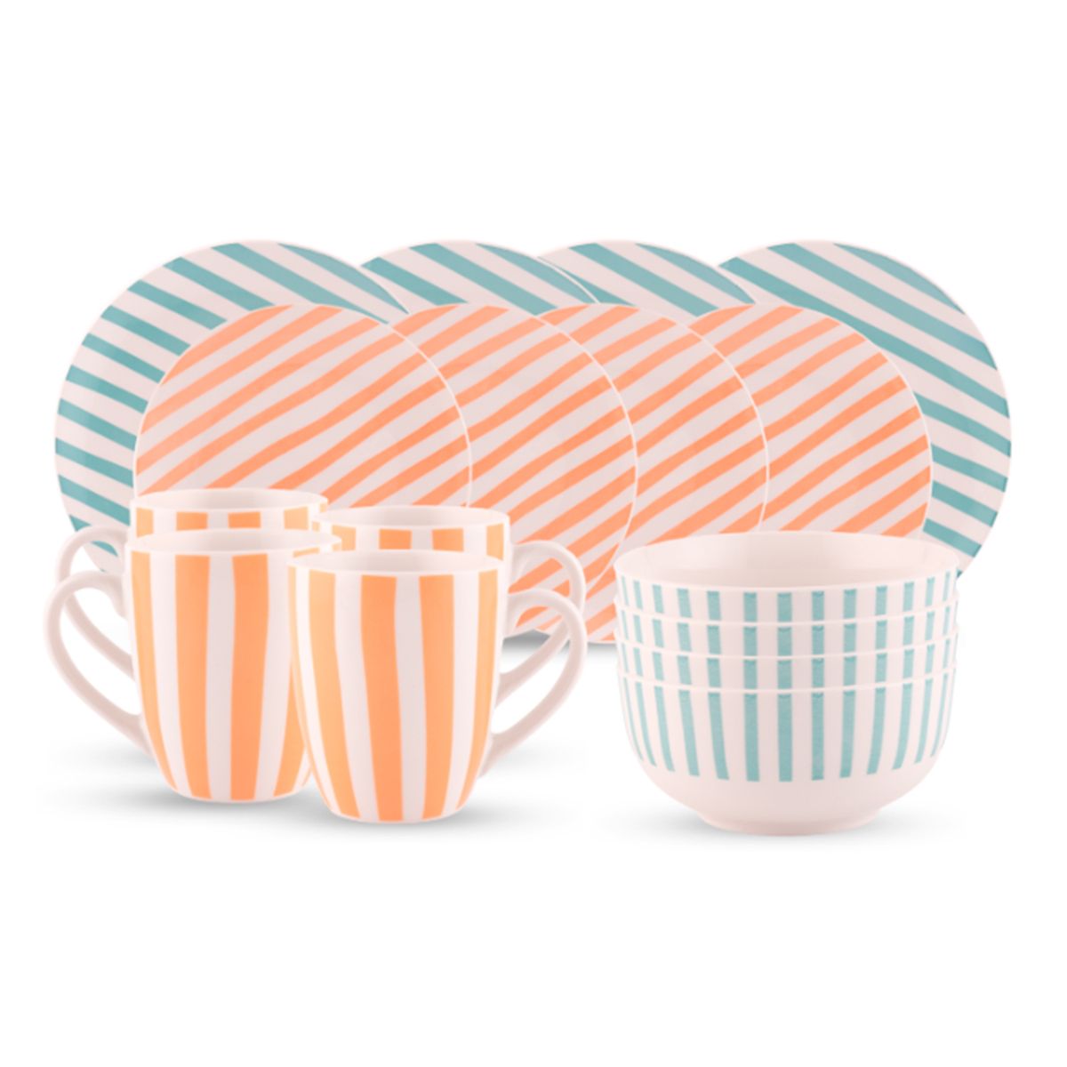 Casa Joven - Set Vajilla 16 Piezas Cristina Full Decal