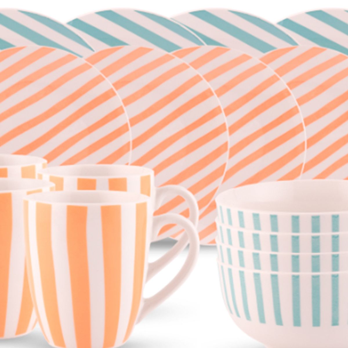 Casa Joven - Set Vajilla 16 Piezas Cristina Full Decal