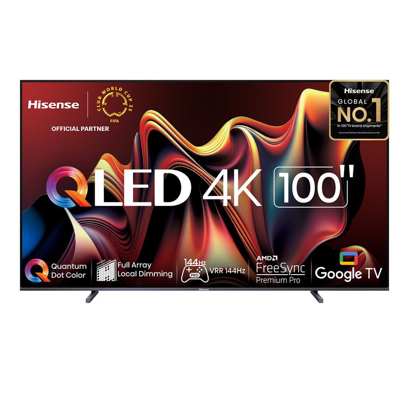 HISENSE - Televisor Hisense 100'' Qled 4K Google 100U7N