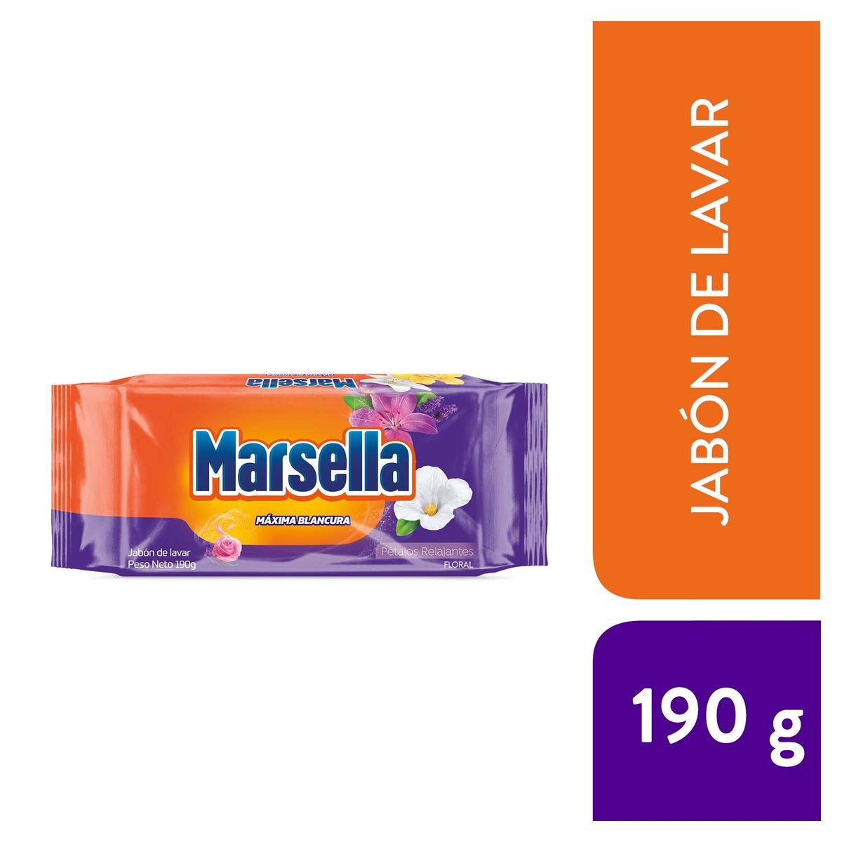 MARSELLA - Jabón de Lavar Marsella Floral Empaque 190 g