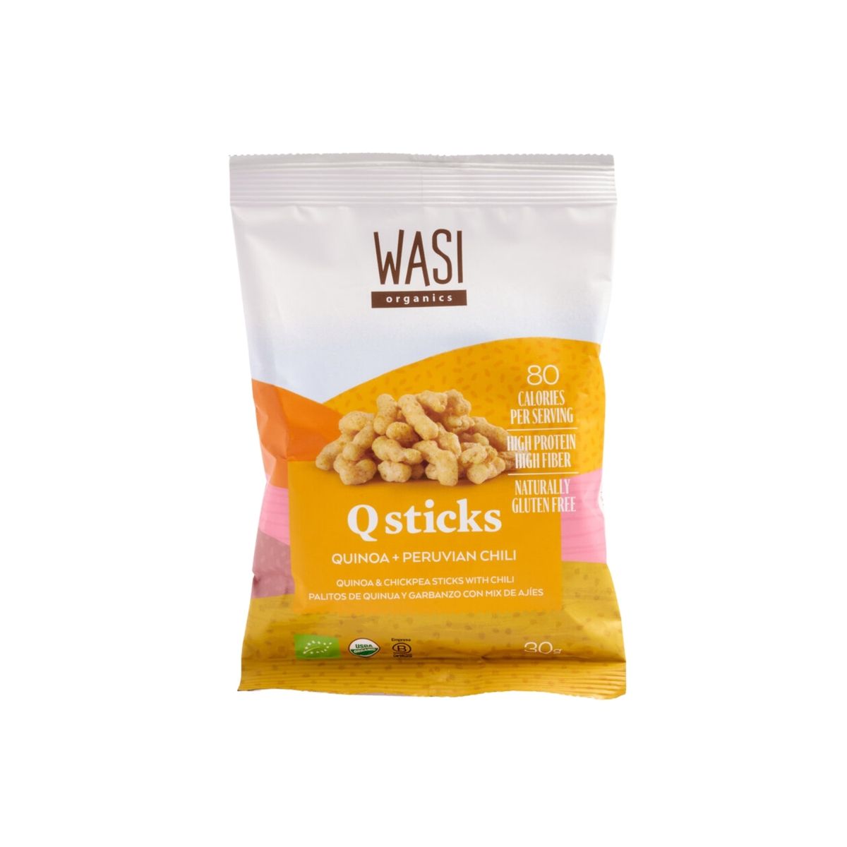 WASI ORGANICS - Palitos de Quinua y Garbanza con Mix de Ajíes Wasi Organics Bolsa 30 g