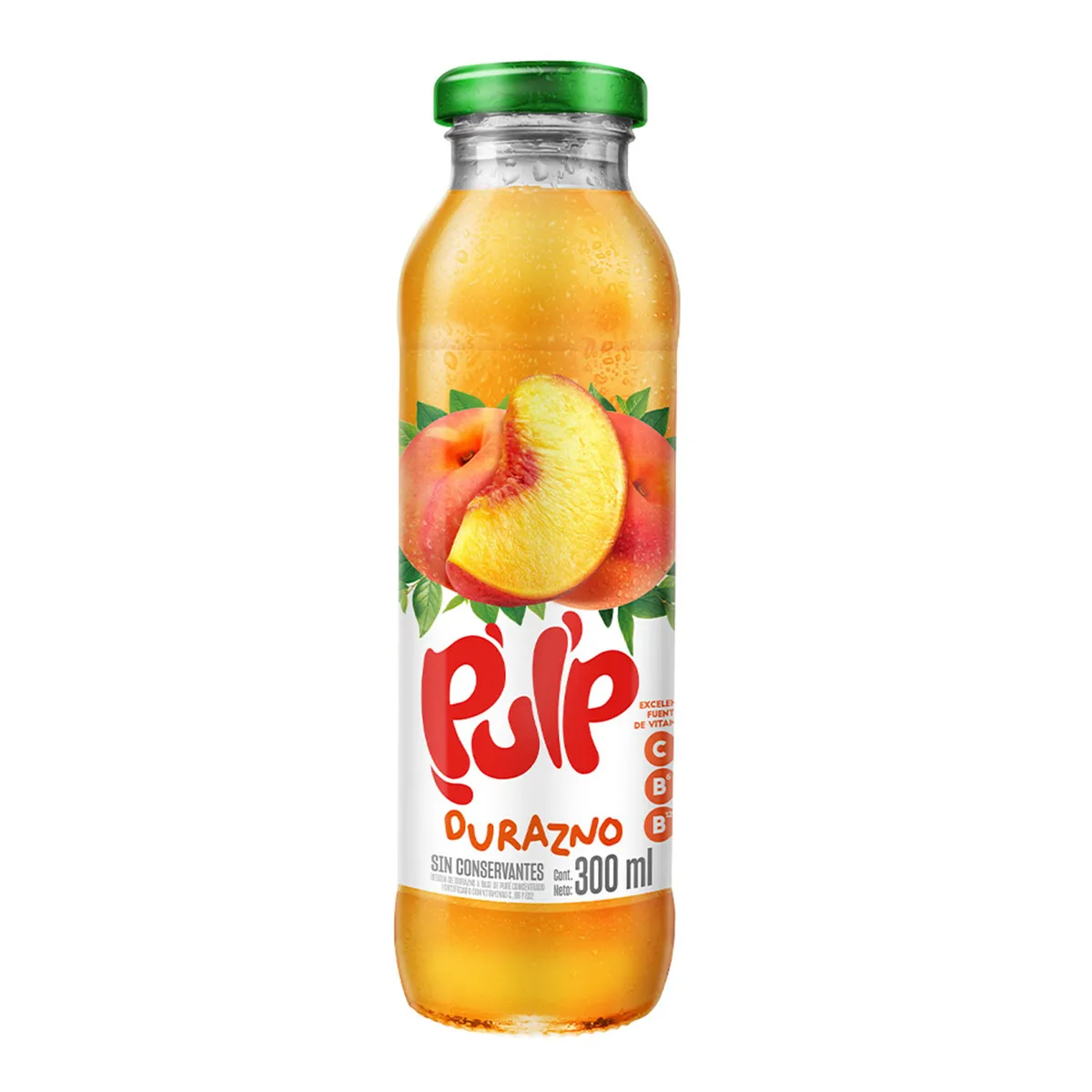 PULP - Bebida Pulp Durazno Botella 300 mL