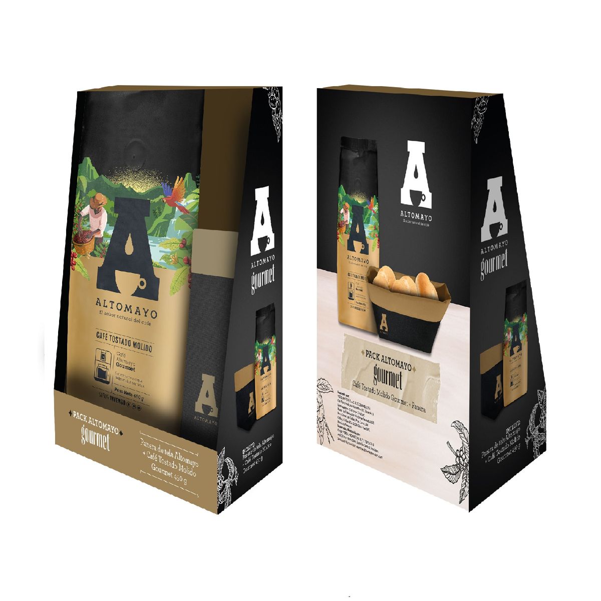 ALTOMAYO - Café Gourmet Molido 450Gr + Panera
