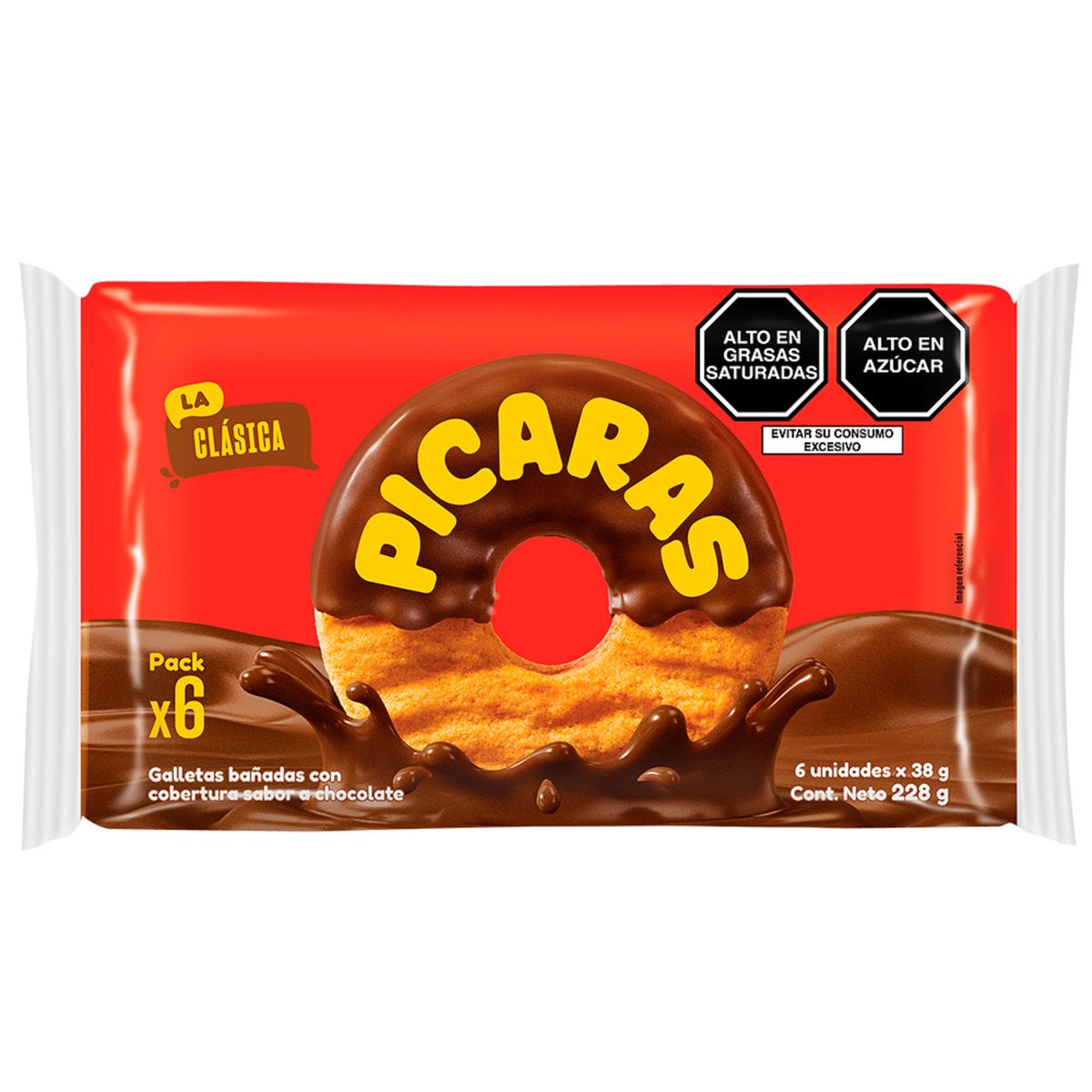 PICARAS - Galletas Picaras Clásicas Sixpack 228 g