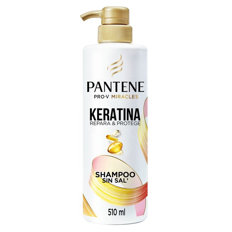 PANTENE - Pantene Pro-V Miracles Keratina Repara y Protege Shampoo Reparador 510 ml