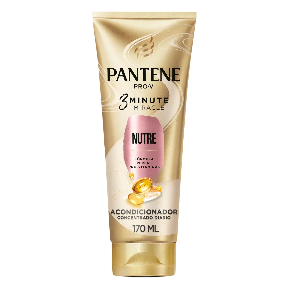 Pantene - Acondicionador Pantene 3 Minute Miracle Nutre Con Colágeno Y Perlas Pro-vitaminas Envase 170 mL
