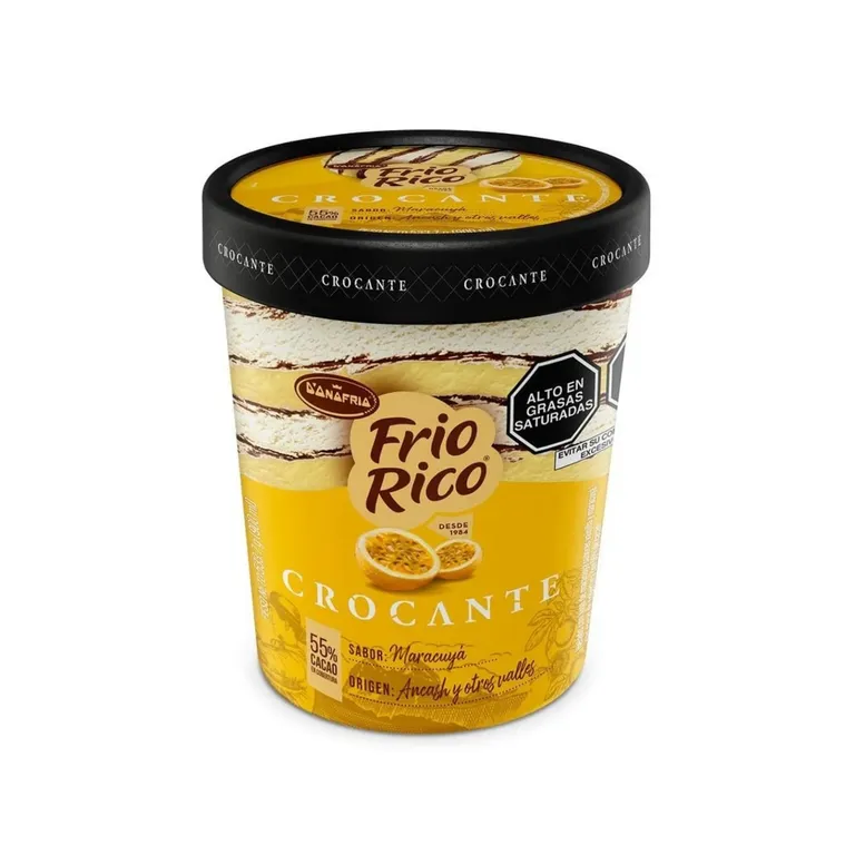 Helado Frío Rico Crocante Maracuyá Envase 900 mL | Tottus Perú