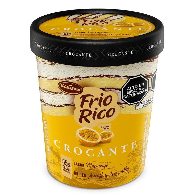 DONOFRIO - Helado Frio Rico Crocante Maracuya 900 mL