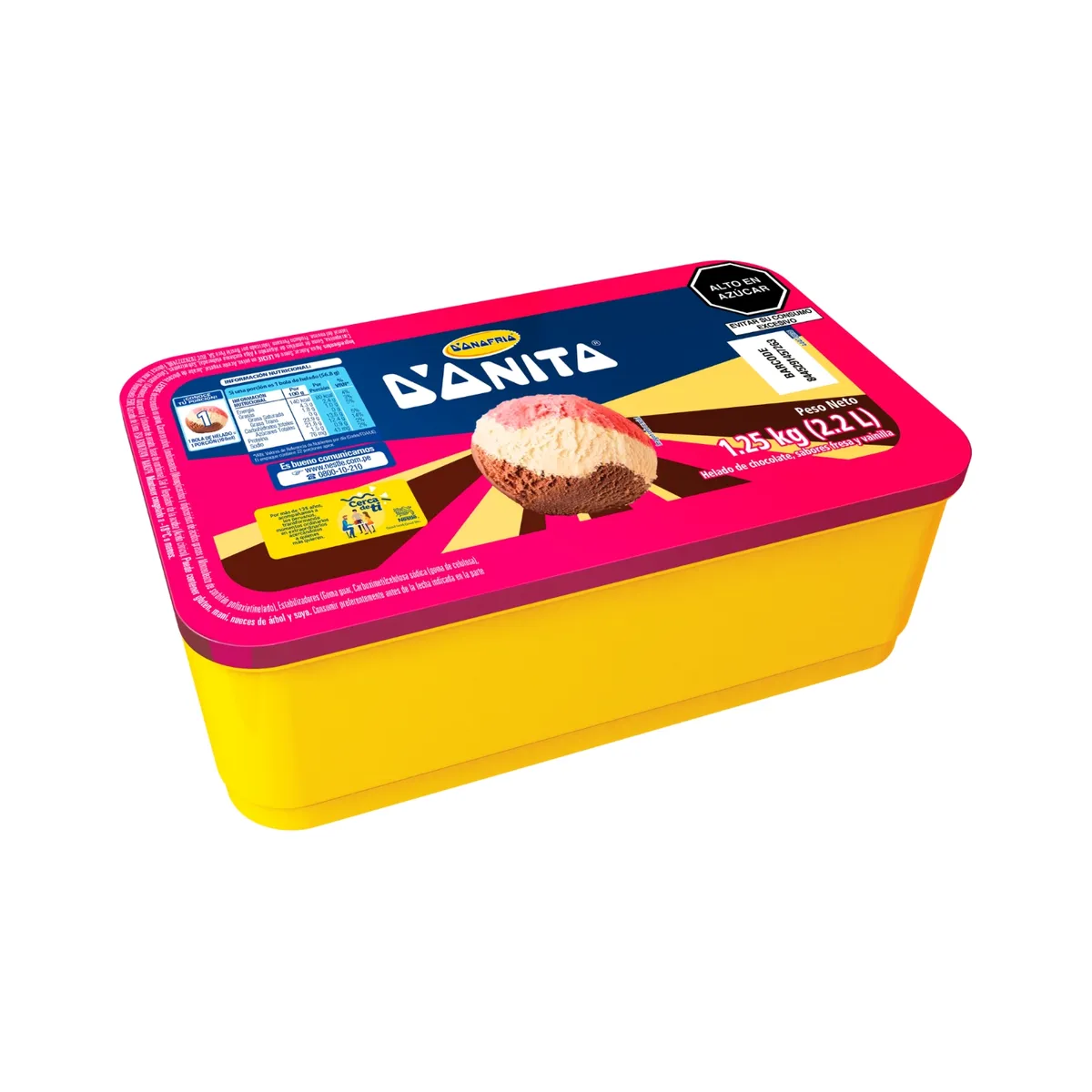 DONOFRIO - Helado Donofrio Donito Napolitano Empaque 2.2 L