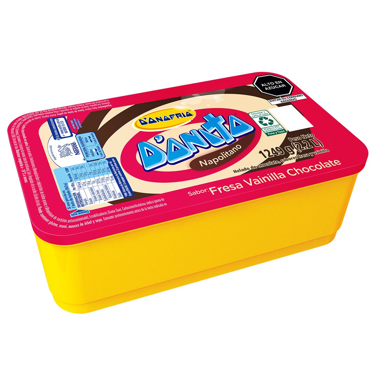 DONOFRIO - Helado Donofrio Donito Napolitano Pote 2.2 L