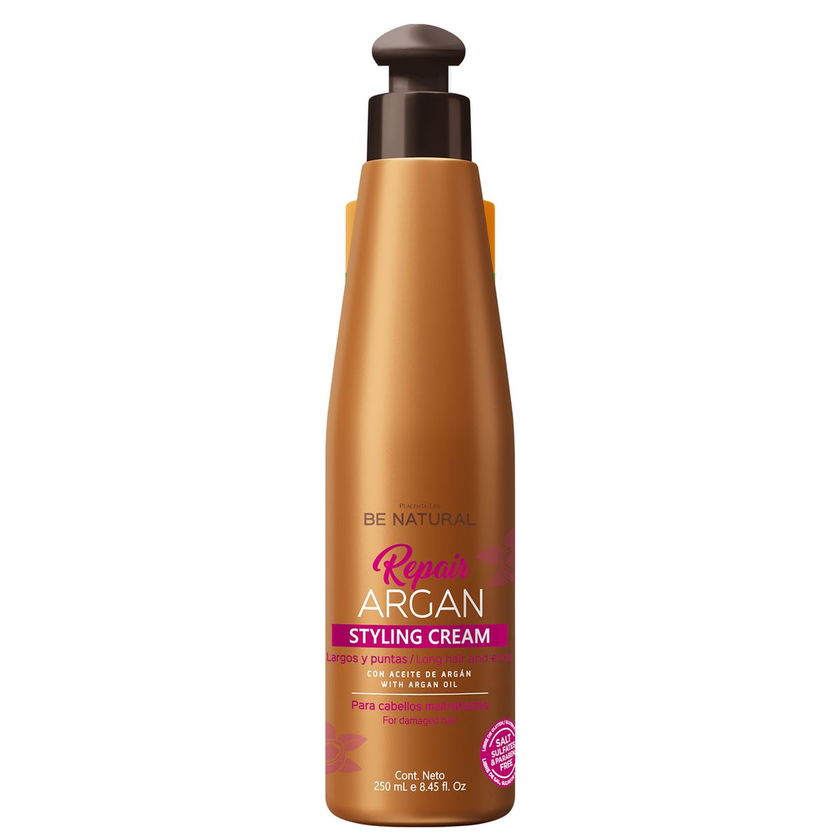 BE NATURAL - Styling Cream Be Natural Argán Envase 250 mL