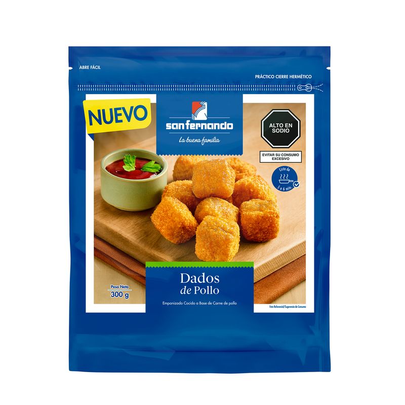 SAN FERNANDO - DADOS DE POLLO SAN FERNANDO X 300G