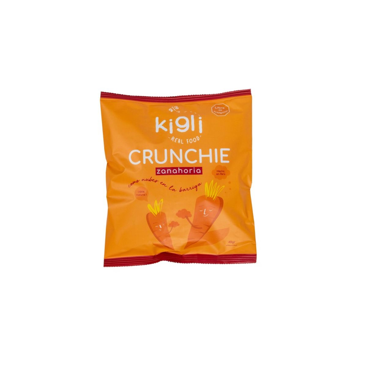 KIGLI - Snacks Zanahoria Kigli Crunchie Bolsa 40g