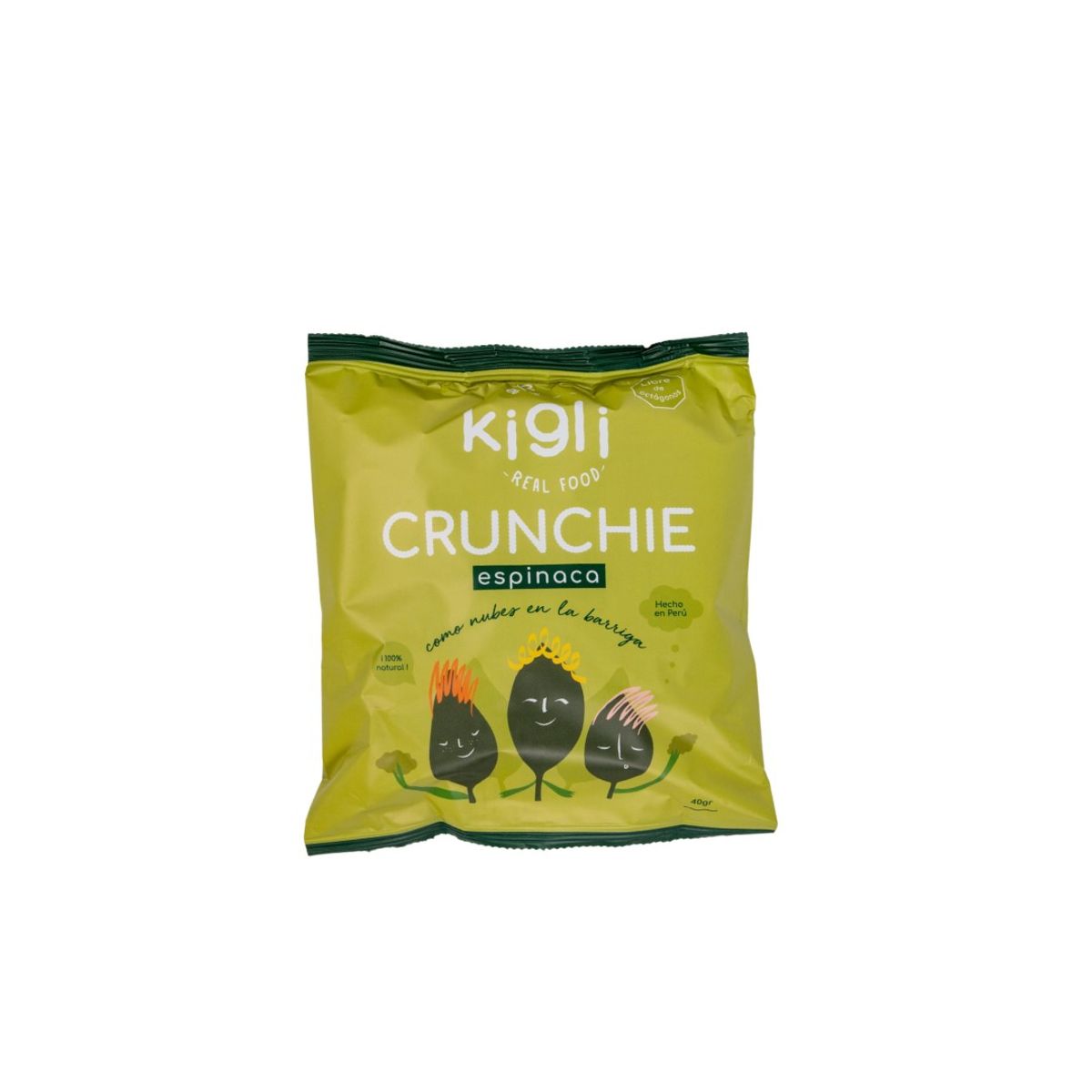 KIGLI - Crunchie de Espinaca Kigli Bolsa 40 g
