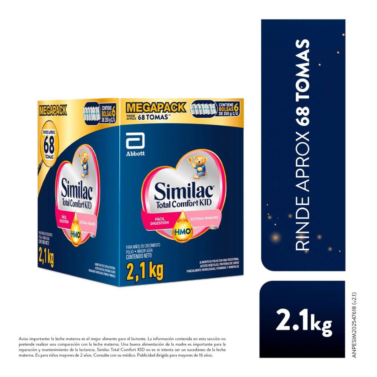 SIMILAC - Fórmula Infantil Similac Total Comfort Kid Lata 2.1 Kg