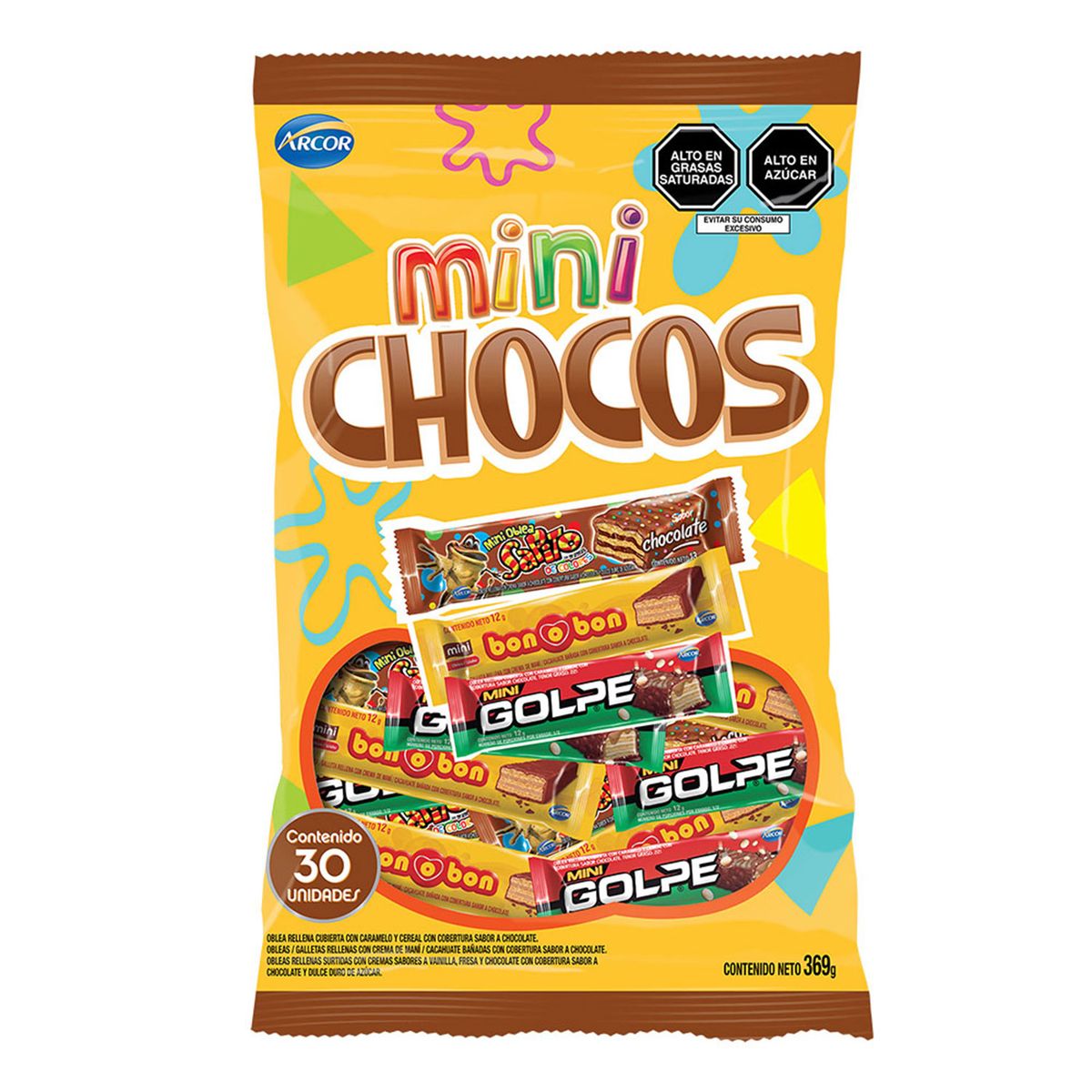 ARCOR - Chocolates Arcor Mini Chocos Bolsa 369 g