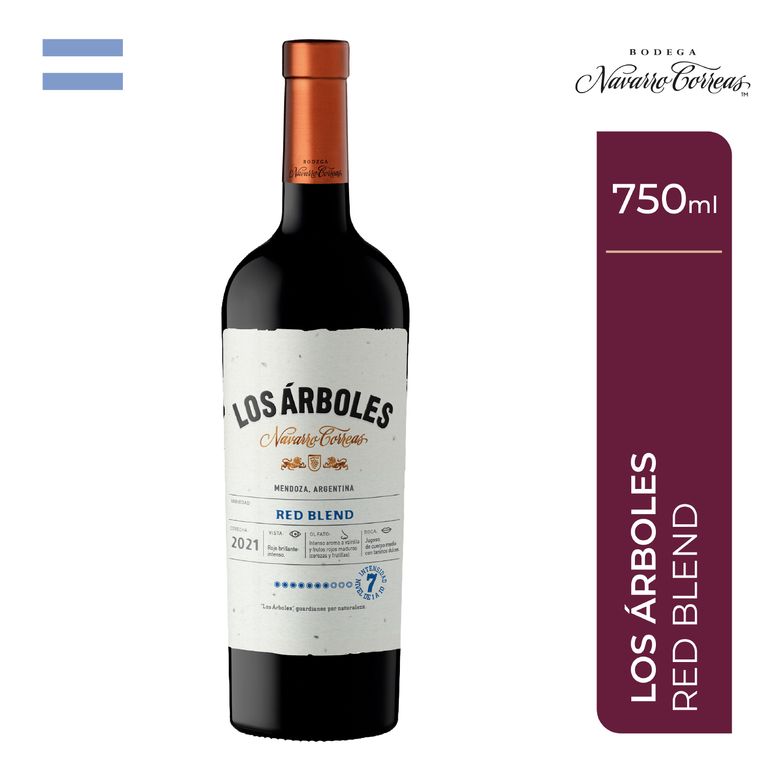 Vino Navarro Correa Los Árboles Red Blend Botella 750 mL | Tottus Perú